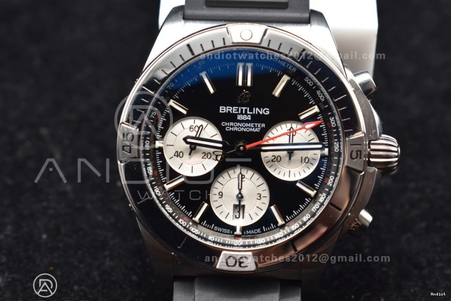 1:1 A7750 43mm Best SS L-Black Wht Version B01 LE Chrono Navitimer BLS 0801